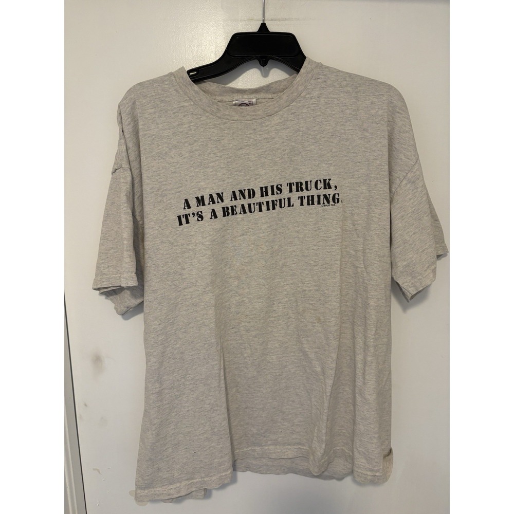 Vintage Y2K Man And His Truck T-shirt Size XL